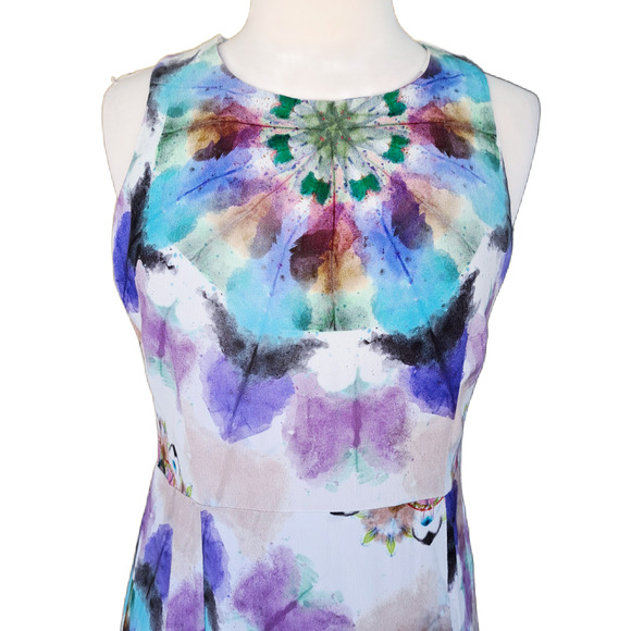 Floral Multicolor Sleeveless Dress - Picture 7 of 11